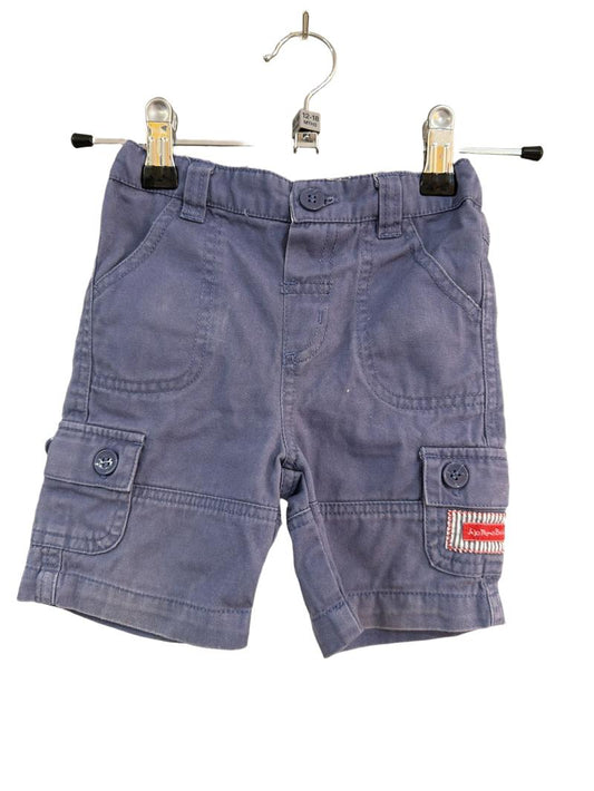 Preloved Jojo Maman Bebe - Blue Cargo Shorts (12-18m)