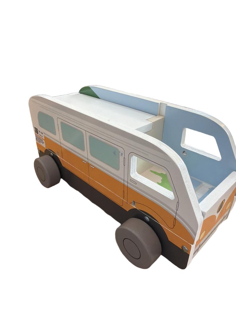 Preloved Toys - Little Town Wooden Camper Van - Aldi