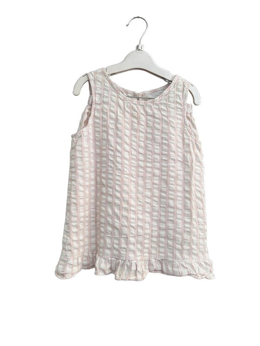 Preloved The Little White Company - Pink And White Check Short Pyjamas (9-10y)
