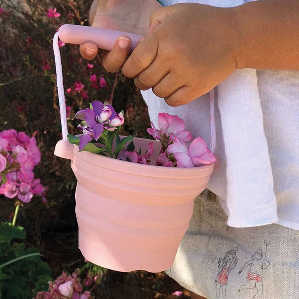 Scrunch Seedling Pot/Bucket and Trowel Set