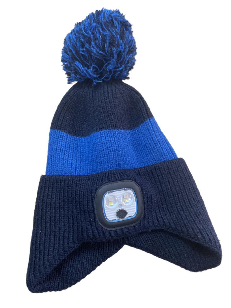 Preloved Unknown Brand - Blue And Navy Children's Hat With Light.  (One Size)