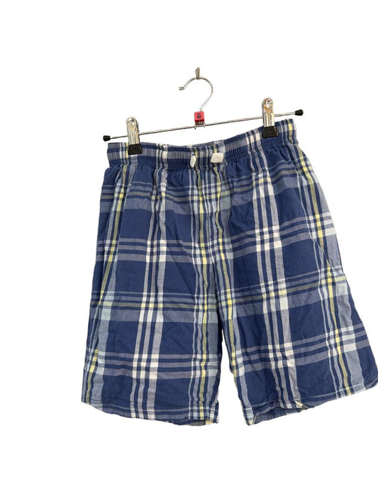 Preloved Marks & Spencer - Blue Checked Sleep Shorts (10-11y)