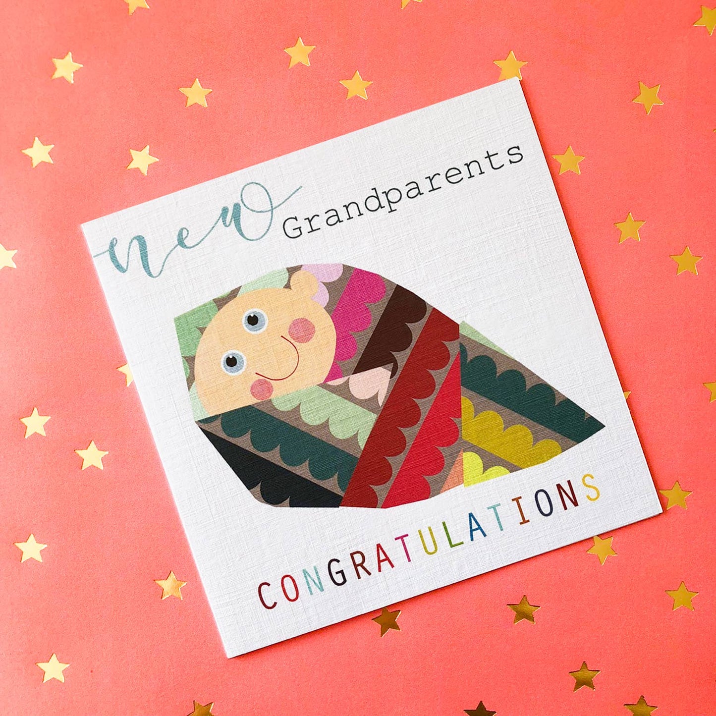 NB32 New Grandparents Baby Card