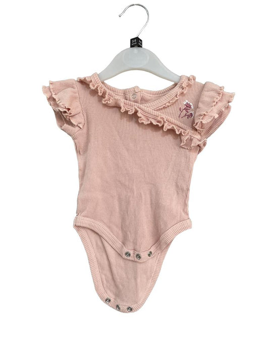 Preloved Catherine Malandrino - Pink Short-sleeved Ruffle Top (3-6m) - Top