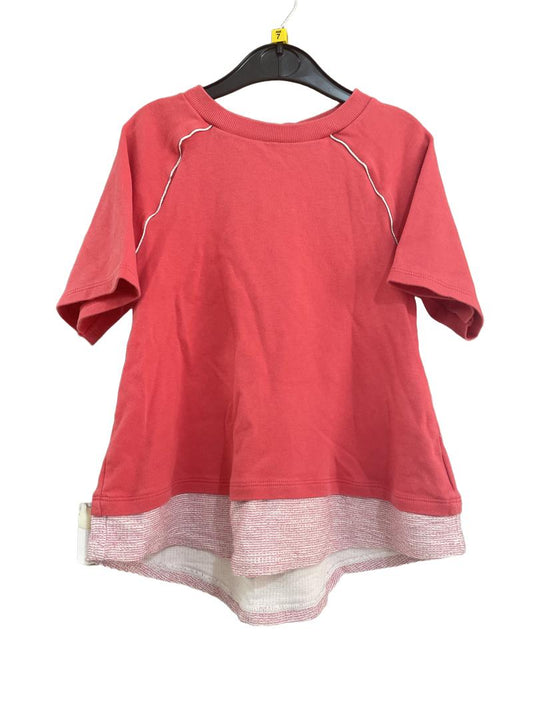 Preloved United Colors Of Benetton - Pink T-Shirt With Glitter Details. (7-8y)