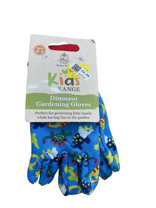 Preloved Kent & Stowe - Kids Dinosaur Gardening Gloves, NEW With Tags