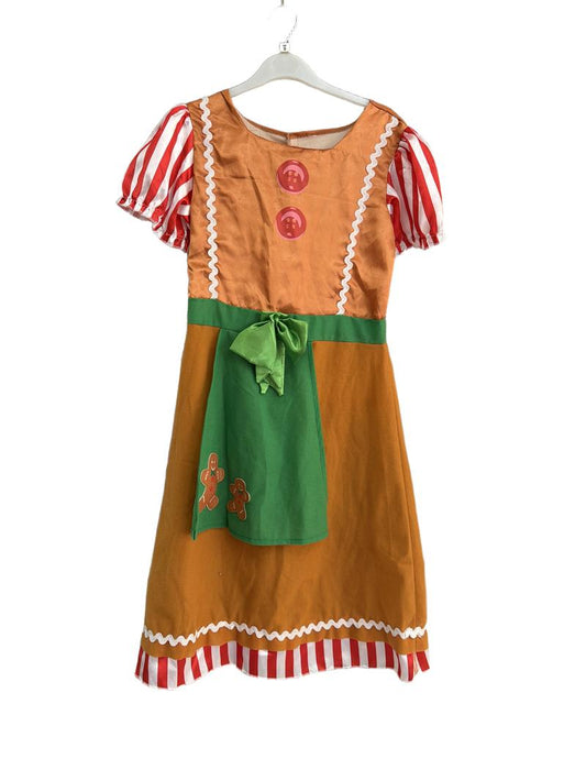 Preloved Unknown Brand - Gingerbread Dress. Costume (9-10y)