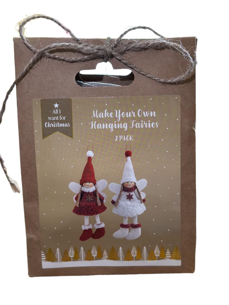 Preloved Toys - Make Your Own Hanging Fairires 2 Pack - Wilko