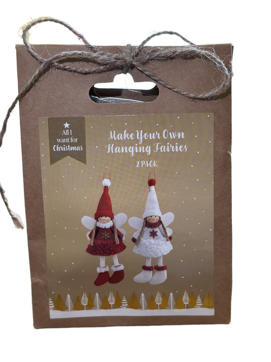 Preloved Toys - Make Your Own Hanging Fairires 2 Pack - Wilko