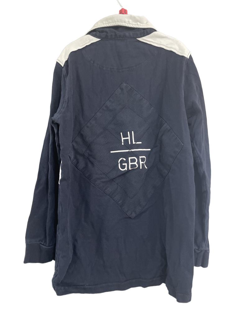 Preloved Henri Lloyd - Navy And White Rugby Shirt. (10-11y)