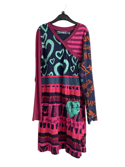 Preloved Desigual - Multicolour Long Sleeve Dress (11-12y)