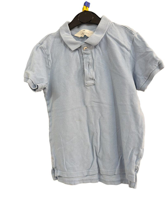 Preloved H&M - Light Blue Short-sleeved Polo Shirt (6-7y, 7-8y)
