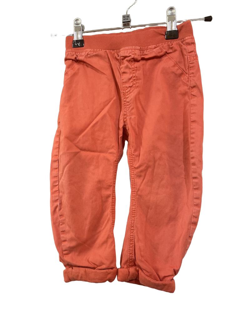 Preloved Marks & Spencer - Red Trousers. Elasticated Waist (12-18m)