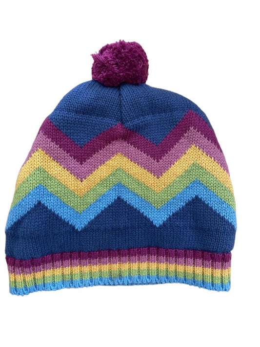 Preloved Kite - Knit Rainbow Hat, 6-10 Years (6-7y, 7-8y, 8-9y, 9-10y)