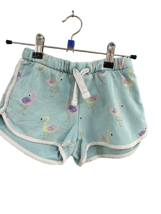 Preloved Marks & Spencer - Blue Flamingo Shorts (6-7y)