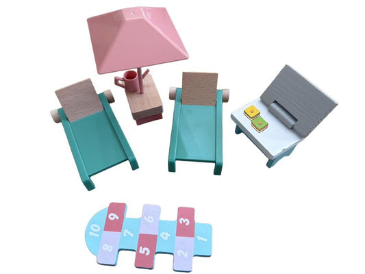 Preloved Toys - Doll House Outdoor Furniture Bundle - Unknown Brand