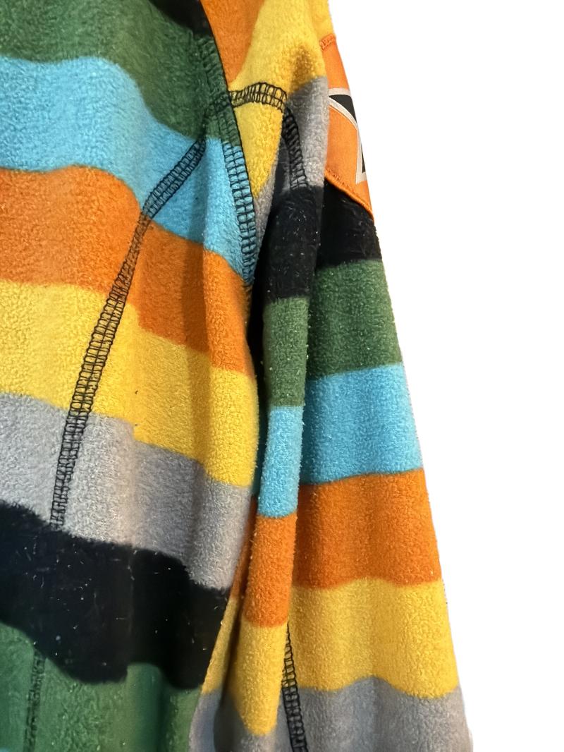 Preloved Villervalla - Striped Multicolour Zip Fleece, 128 Cm (8-9y)