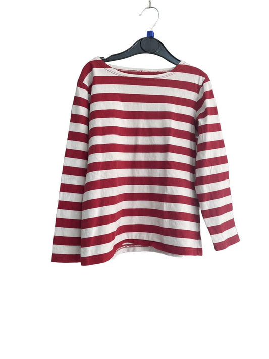 Preloved SeaSalt - Long-sleeve Red/white Striped Top (6y) - Top