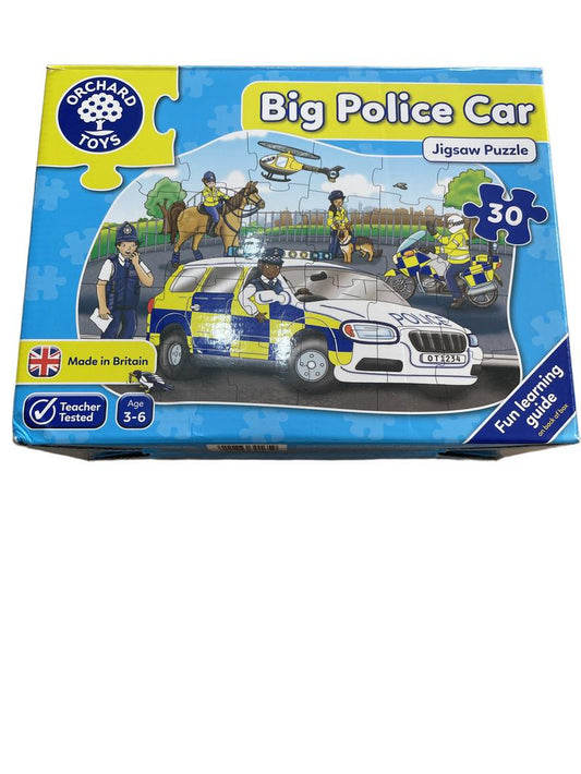 Preloved Toys - Big Police Car Jigsaw Puzzle. - Orchard Toys