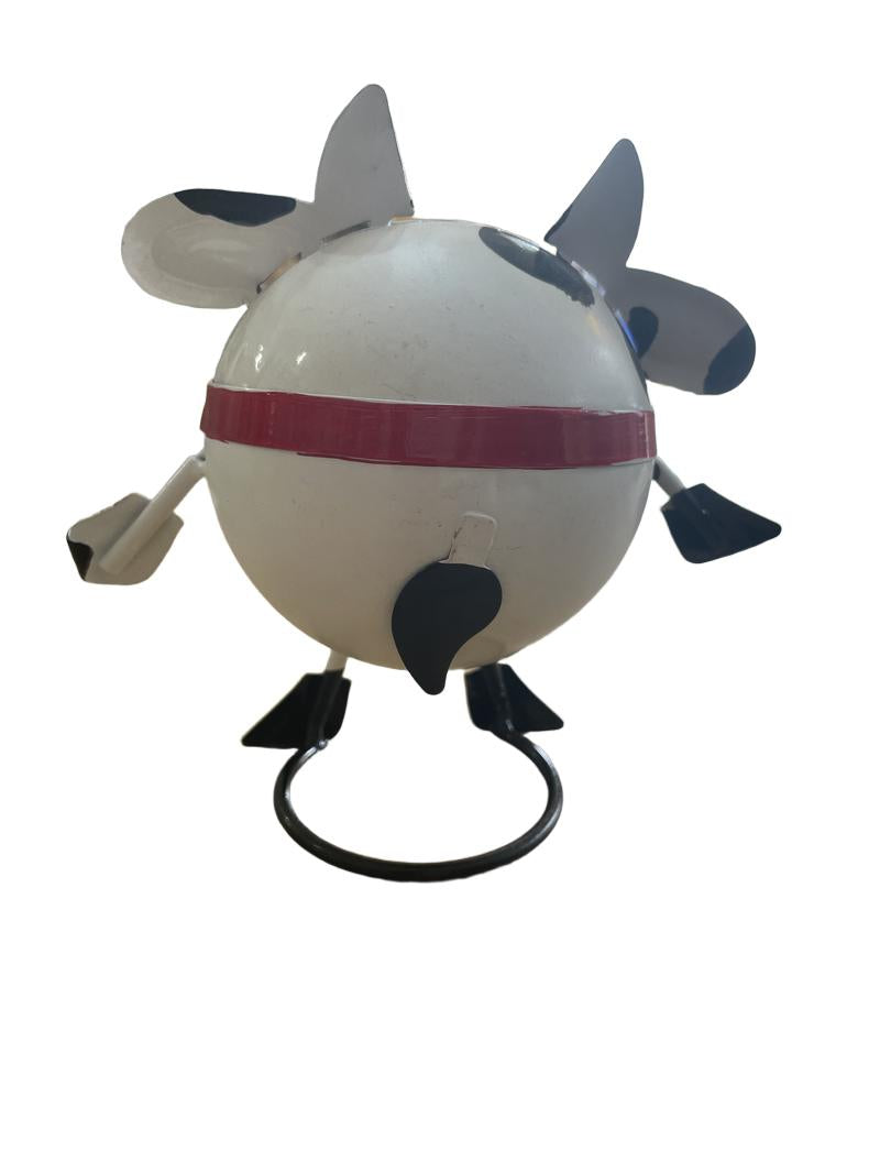 Preloved Toys - Metal Indoor/Outdoor Cow With Bell. - Unknown Brand