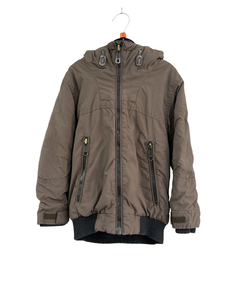 Preloved Next - Brown Zip Hooded Jacket (4y)