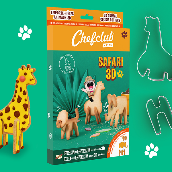 3D Safari Cookie Cutters