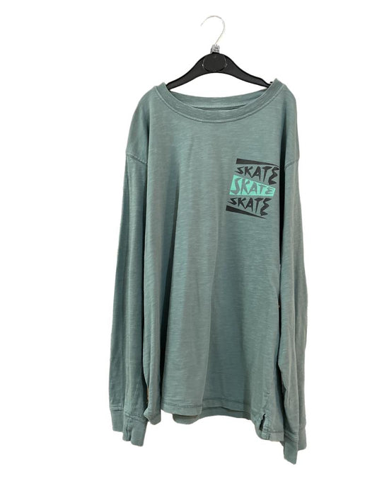 Preloved John Lewis - Green Skate Long-sleeved T Shirt (12-13y)
