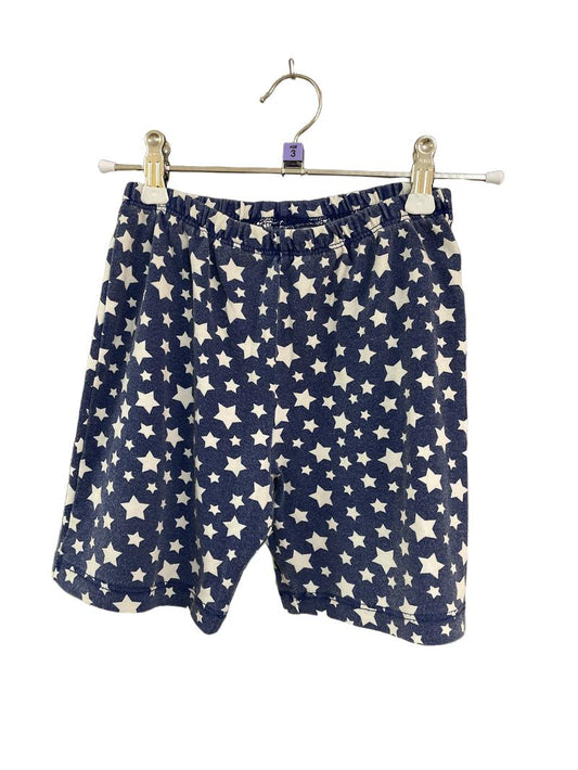 Preloved Unknown Brand - Blue White Star Print Bike Shorts (3-4y)