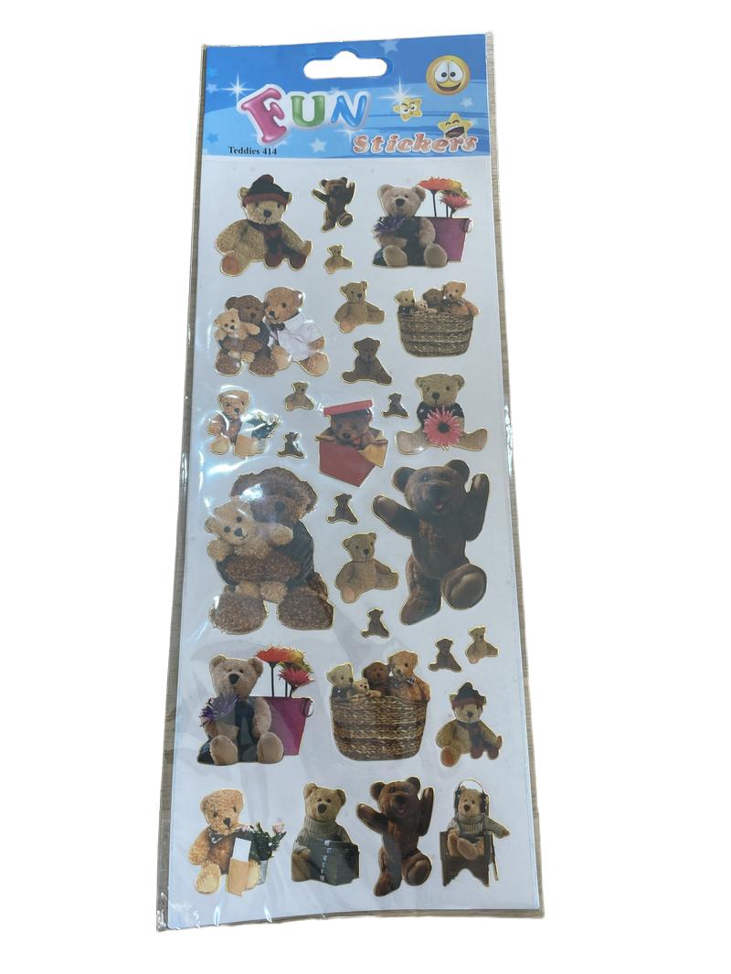 Preloved Toys - Teddy Bear Stickers. - Fun Stickers