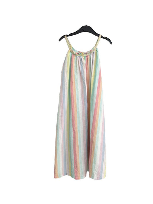 Preloved Unknown Brand - Multicolour Pastel Stripe Strappy Sundress (8-9y, 9-10y)