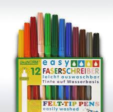okoNORM Easy Felt Tip Pen Set, 12 Colours