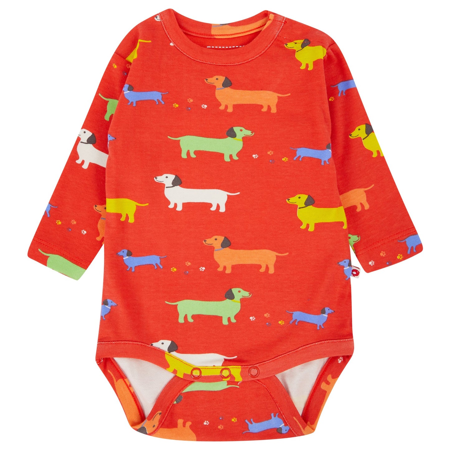 Piccalilly 3 Pack Baby Bodysuits - Sausage Dog