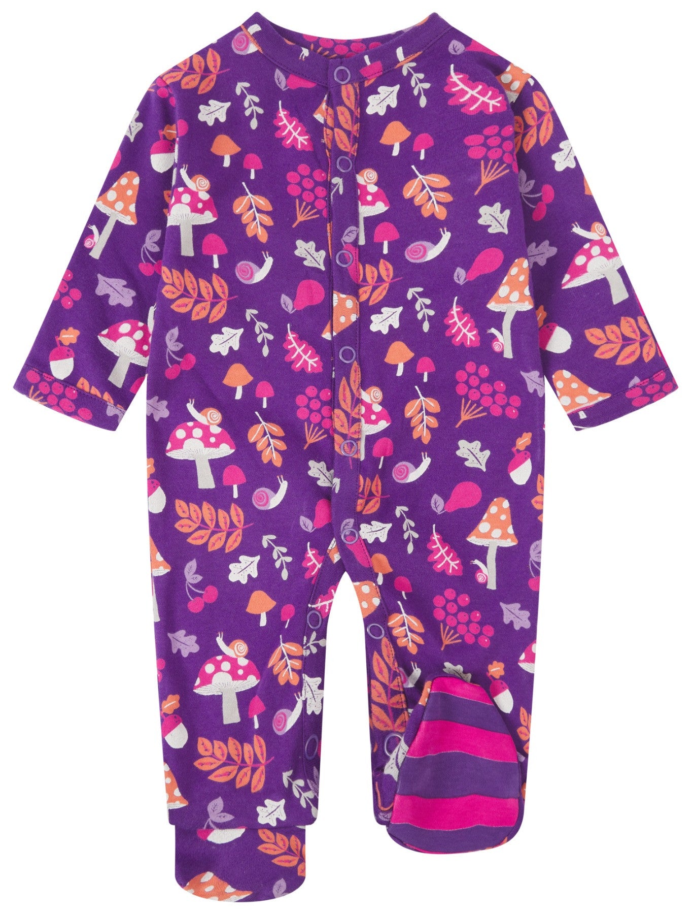 Piccalilly Footed Sleepsuit - Woodland Treasures