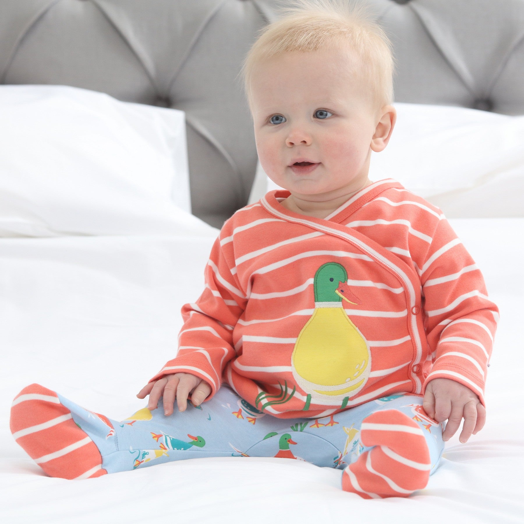 Piccalilly 3 Piece Baby Set - Duck Days