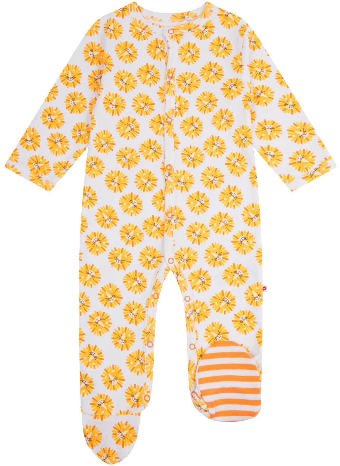 Piccalilly Footed Sleepsuit - Lion