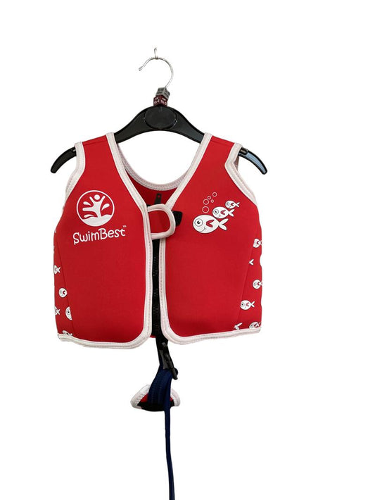 Preloved SwimBest - Swimwear - Red Flotation Vest, 16-30 Months, Up To 20 Kg (18-24m, 1.5-2y, 12-18m)