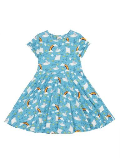 Spring Skater Dress - Rainbow Rays