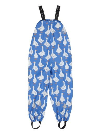 Puddle Buster Printed Trousers - Cobalt Goose