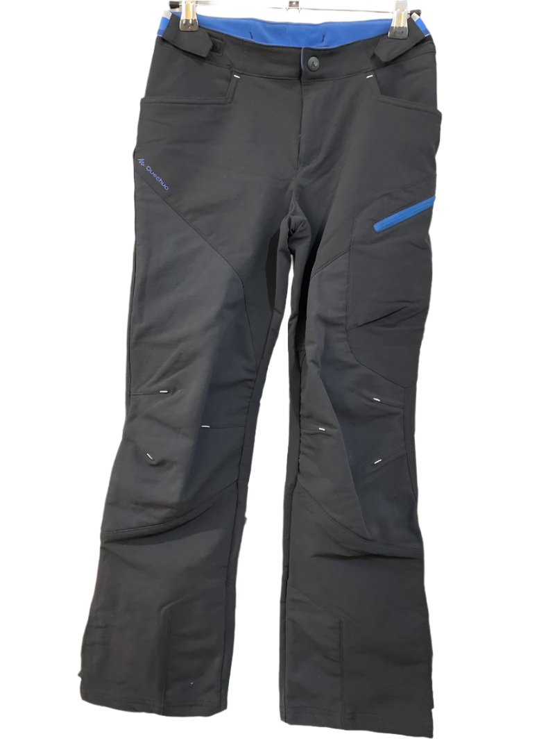 Preloved Decathlon - Ski Trousers - Black Salopettes / Rain Trousers (12-13)