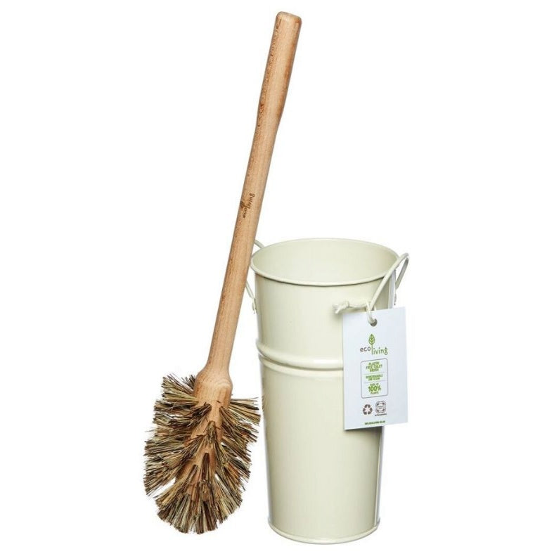 ecoLiving Plastic Free Toilet Brush and Holder Set