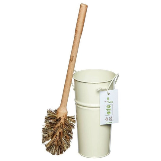 ecoLiving Plastic Free Toilet Brush and Holder Set