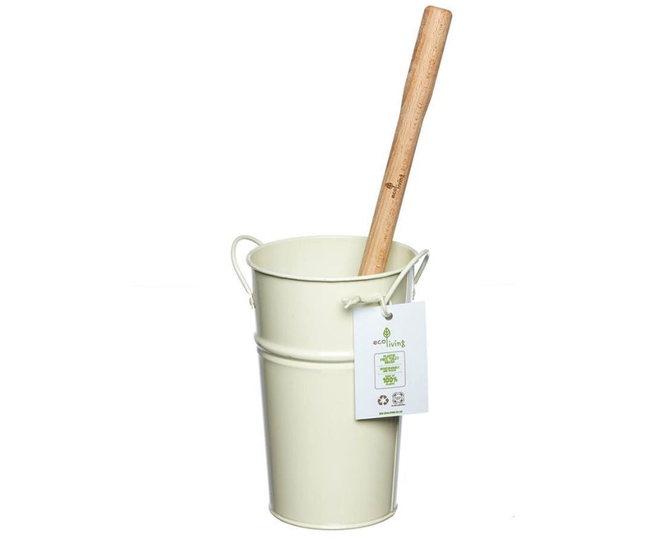 ecoLiving Plastic Free Toilet Brush and Holder Set